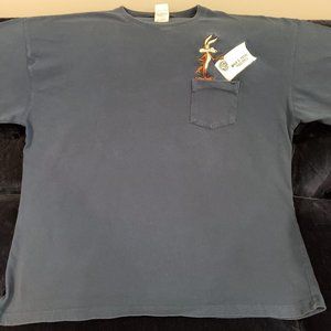 Warner Bros Looney Tunes Knit Pocket T shirt XXL